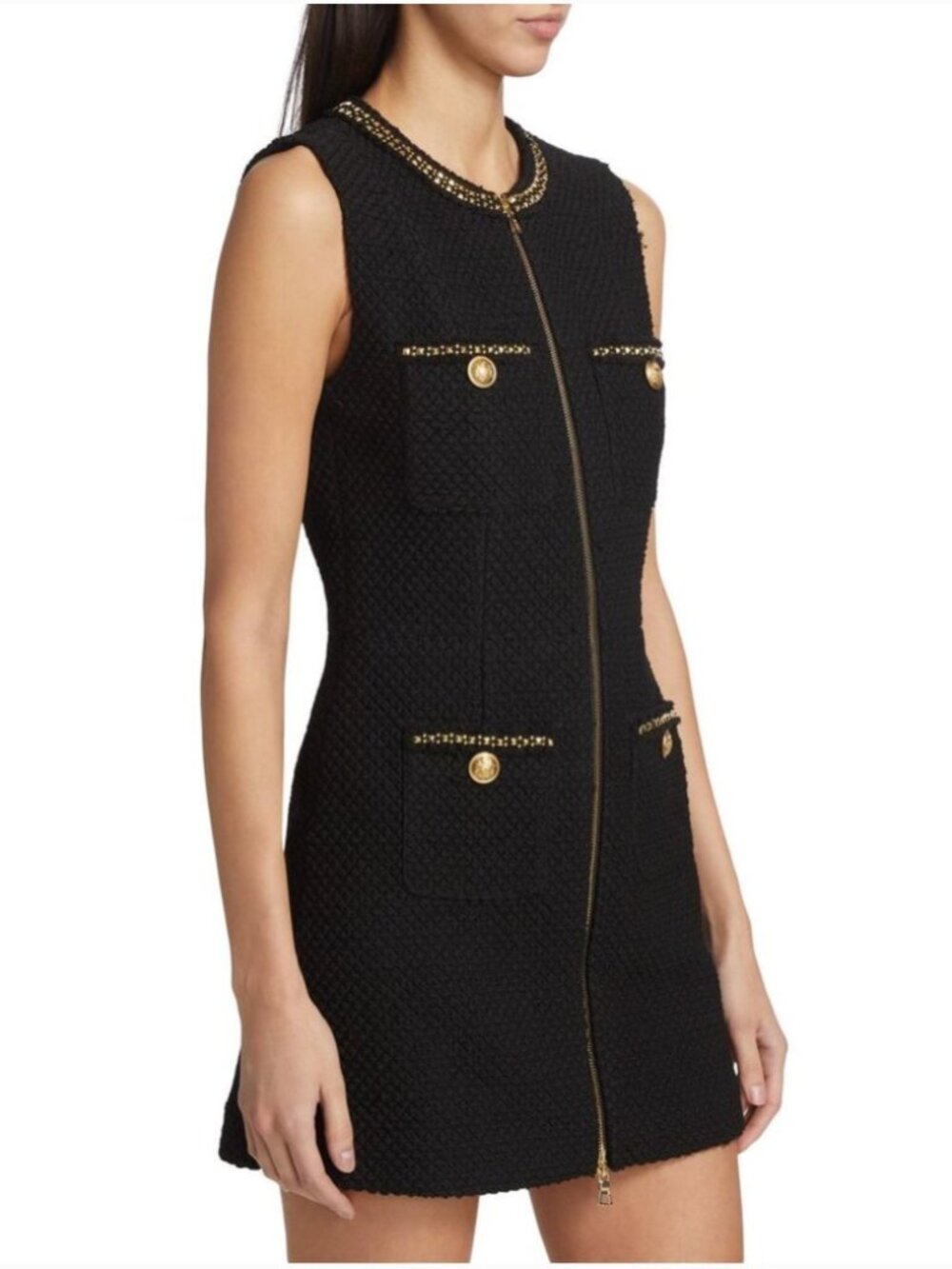 NWOT Alice + Olivia Lacchan Tweed Minidress Size 8